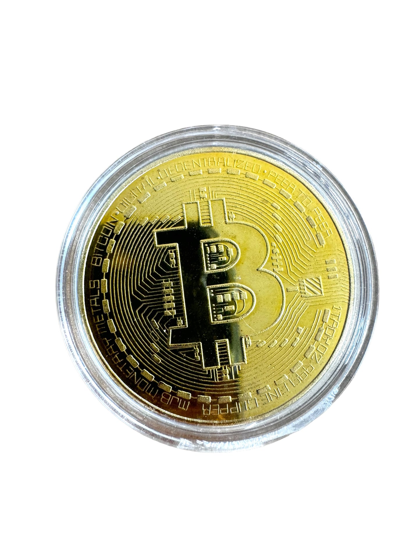 Bitcoin Reiche Ente Figur luxuriös