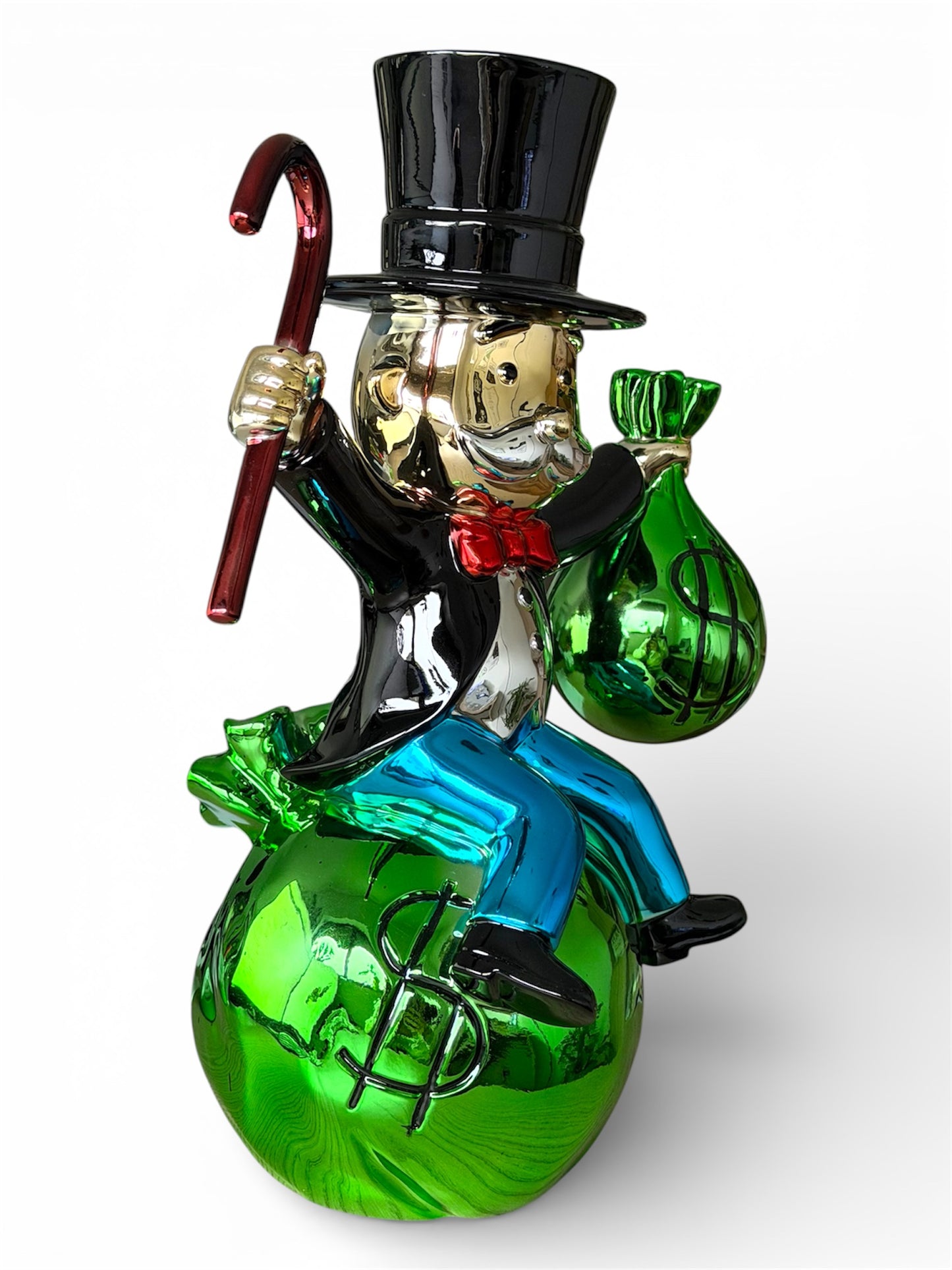 Luxuriöse Pop-Art-Designfigur „Gentleman of Wealth“