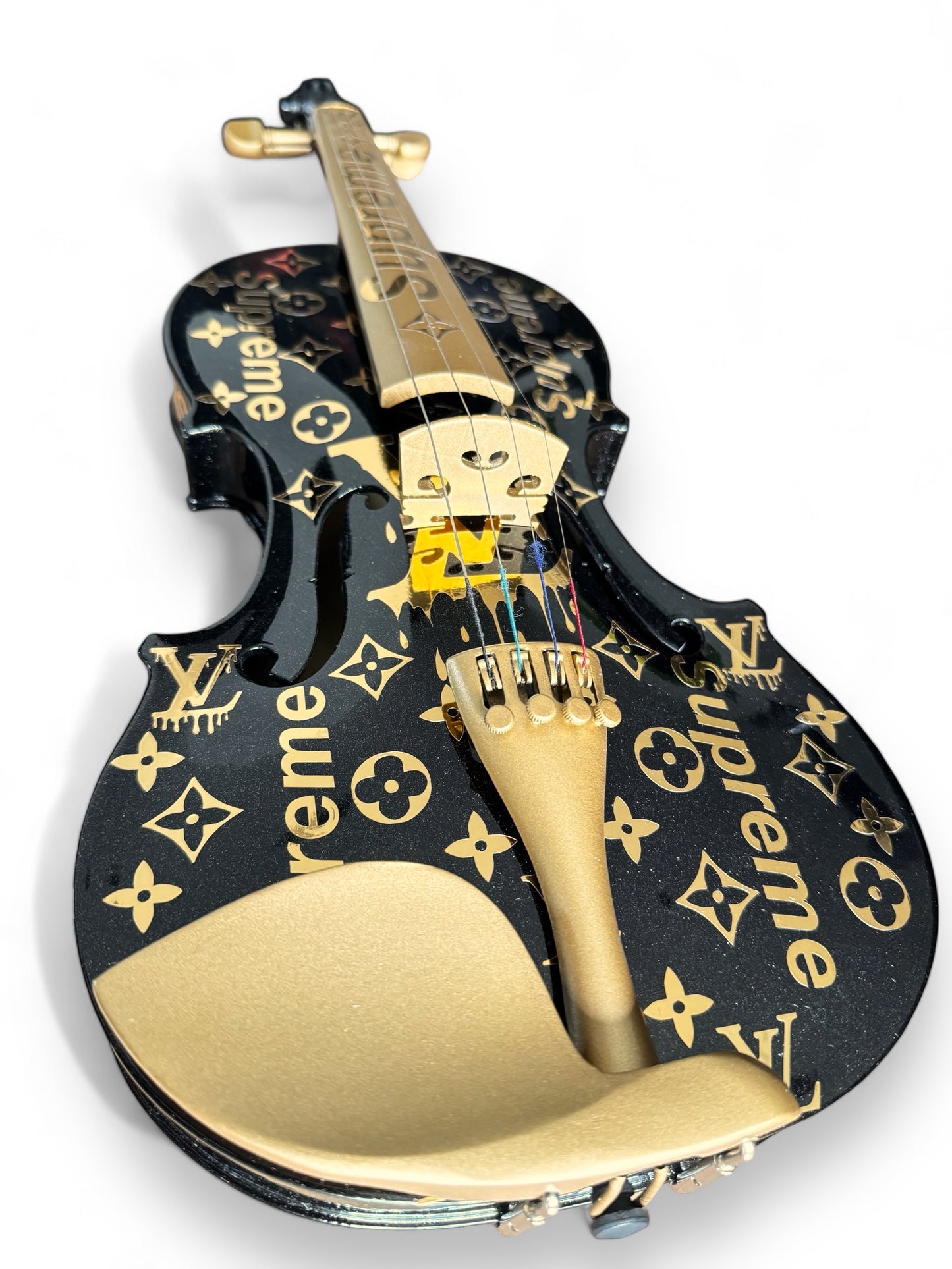 Violine schwarz in LV Design