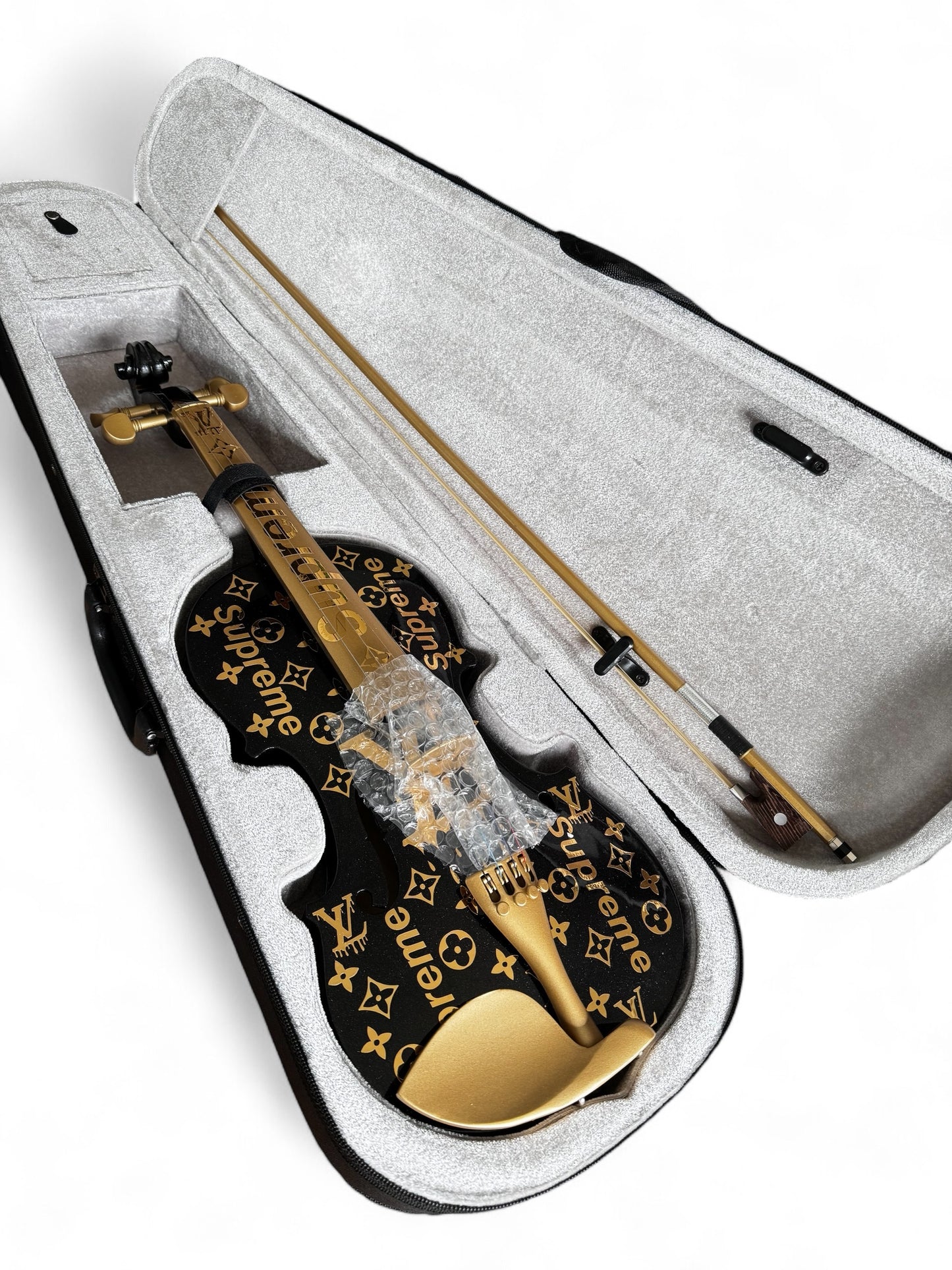 Violine schwarz in LV Design