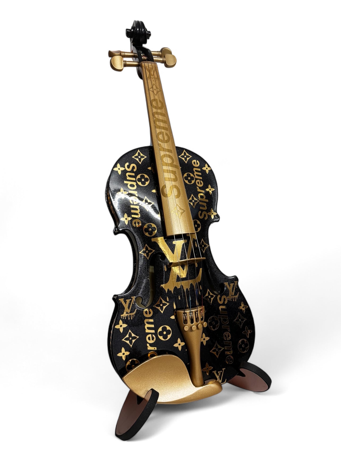 Violine schwarz in LV Design