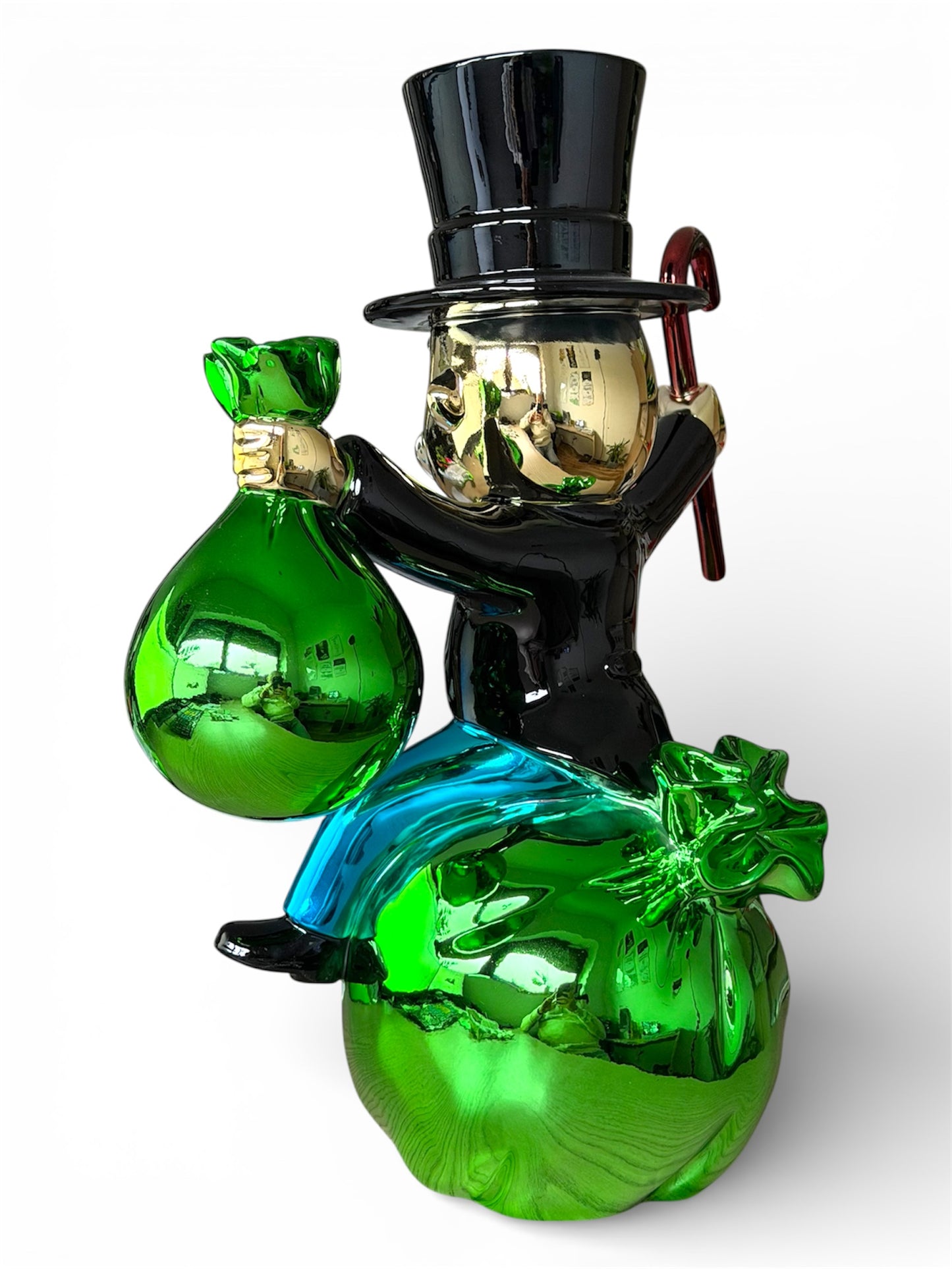 Luxuriöse Pop-Art-Designfigur „Gentleman of Wealth“