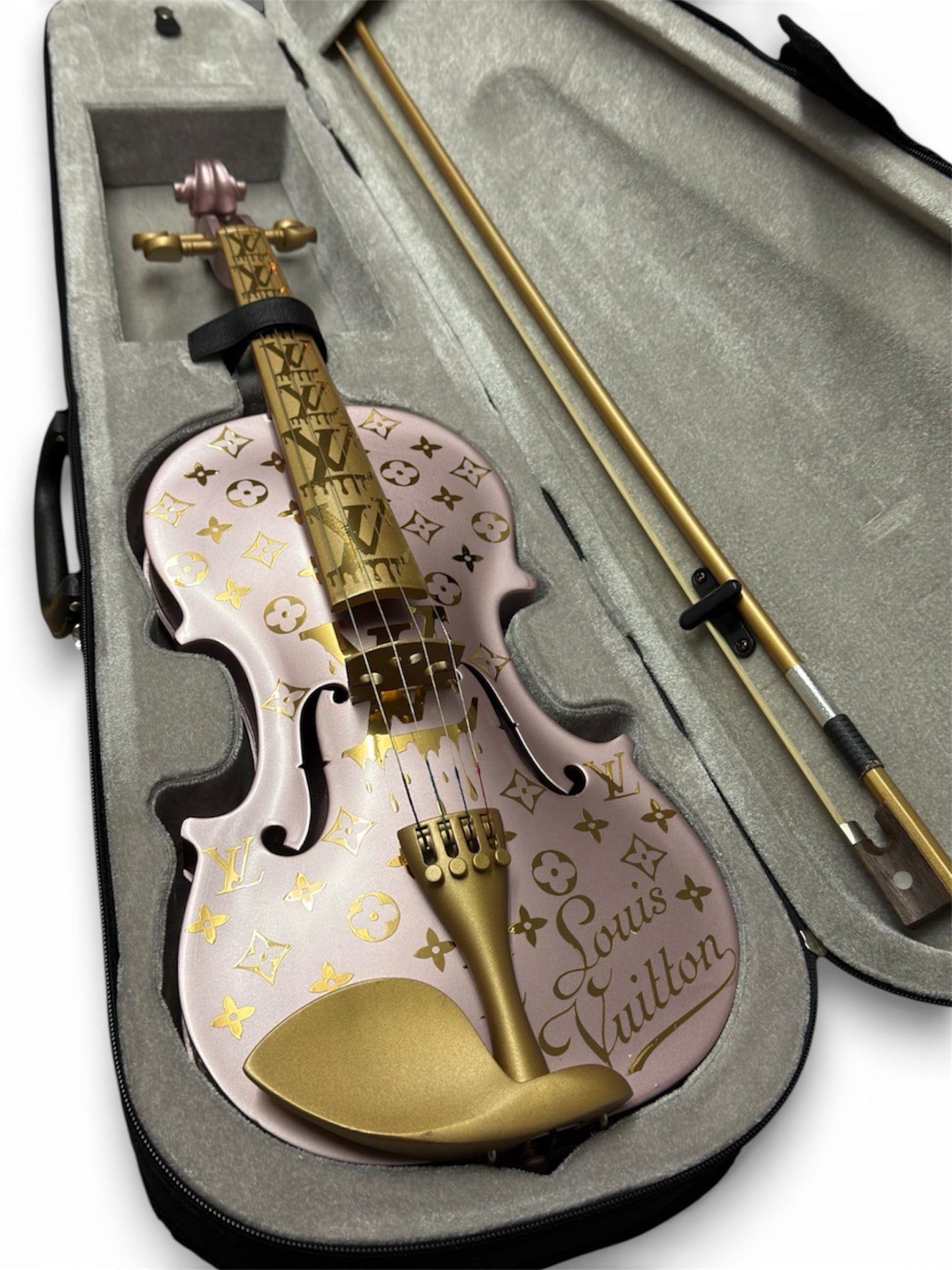 Violine rosa Signiert Pop Art