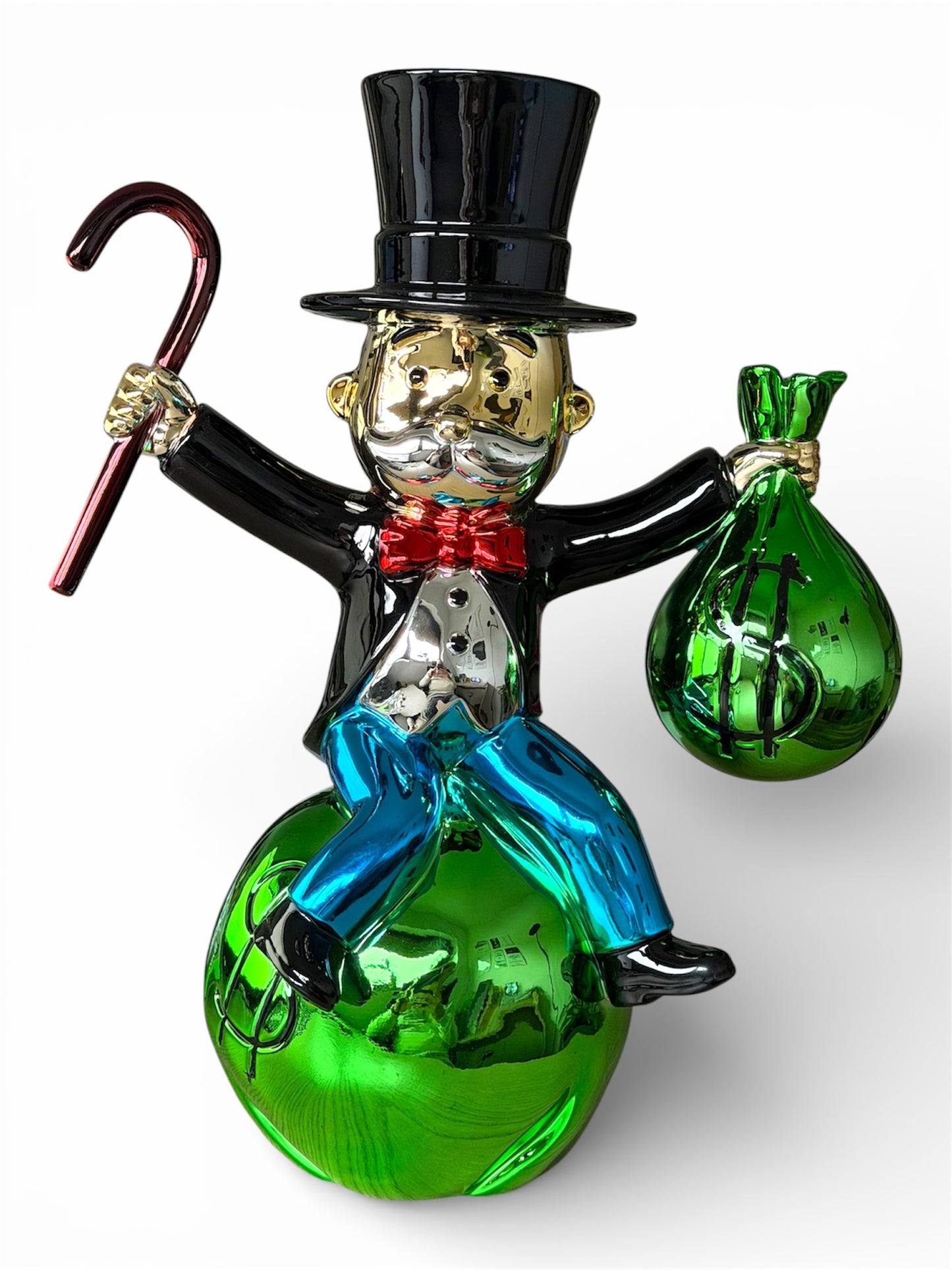 Luxuriöse Pop-Art-Designfigur „Gentleman of Wealth“