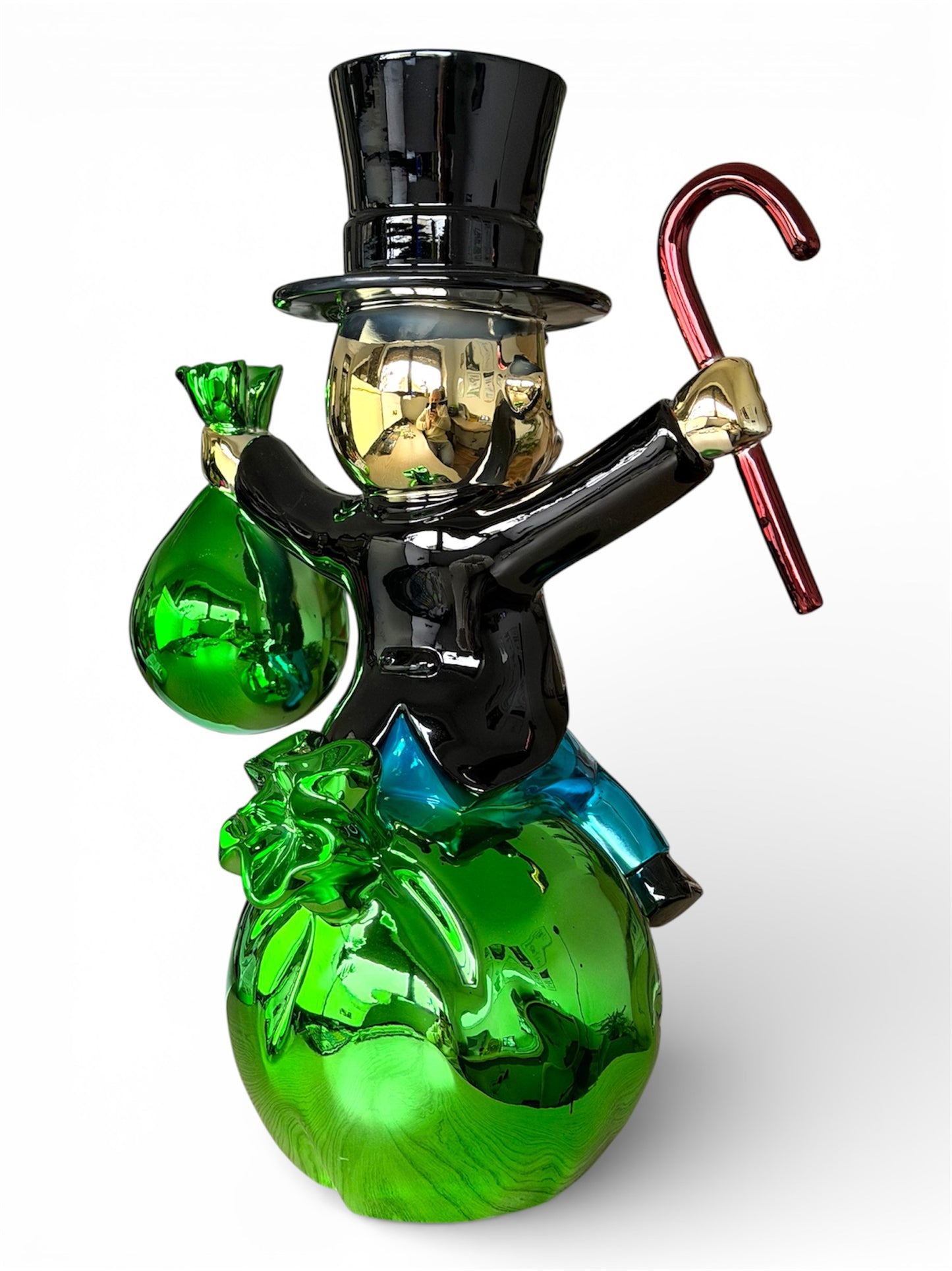 Luxuriöse Pop-Art-Designfigur „Gentleman of Wealth“