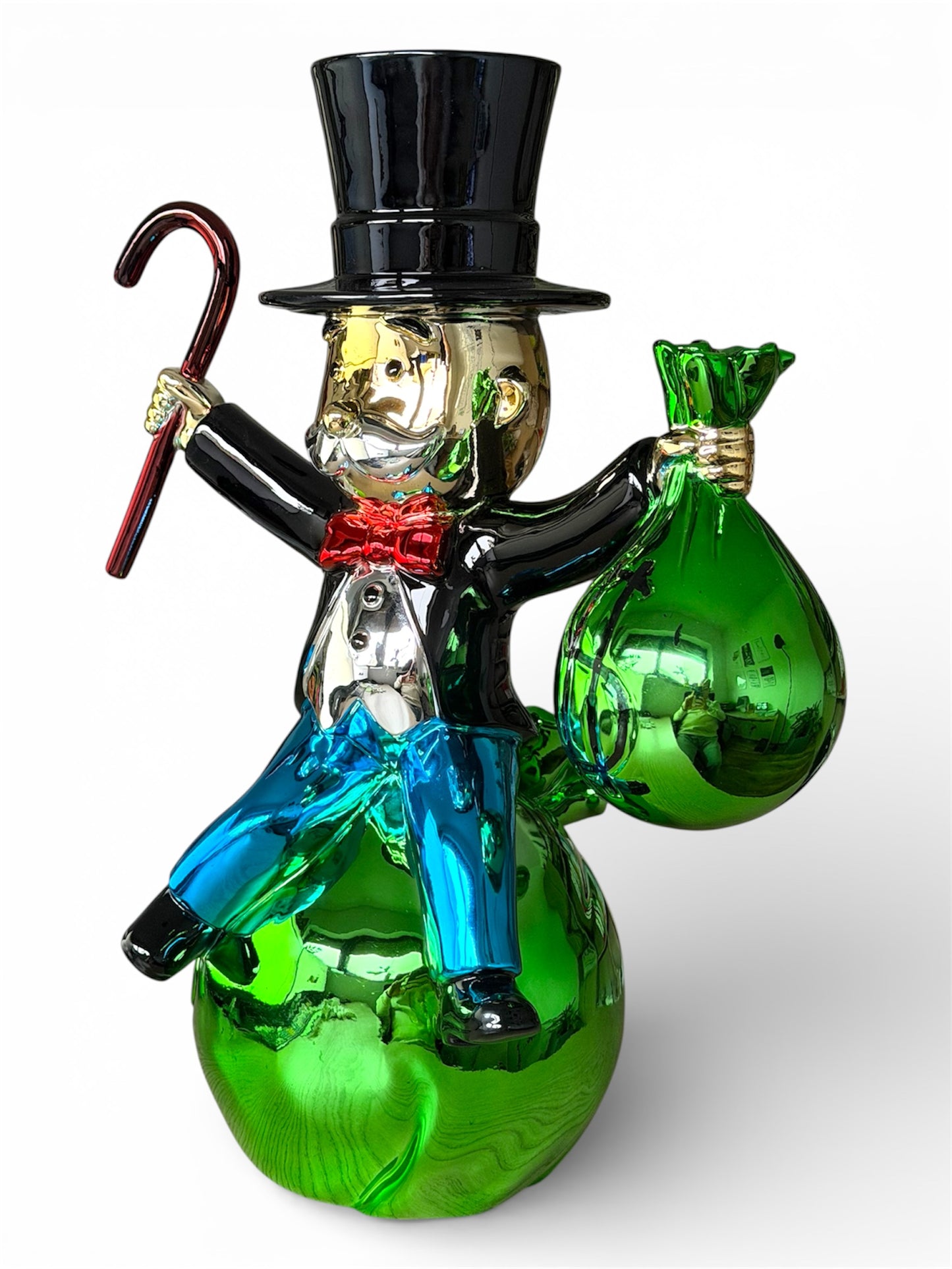 Luxuriöse Pop-Art-Designfigur „Gentleman of Wealth“