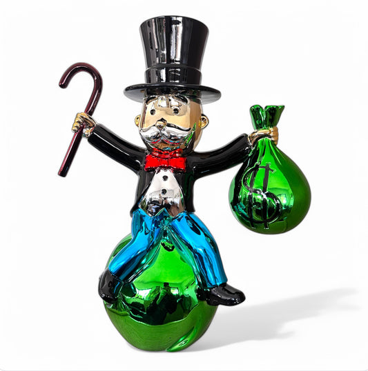 Luxuriöse Pop-Art-Designfigur „Gentleman of Wealth“