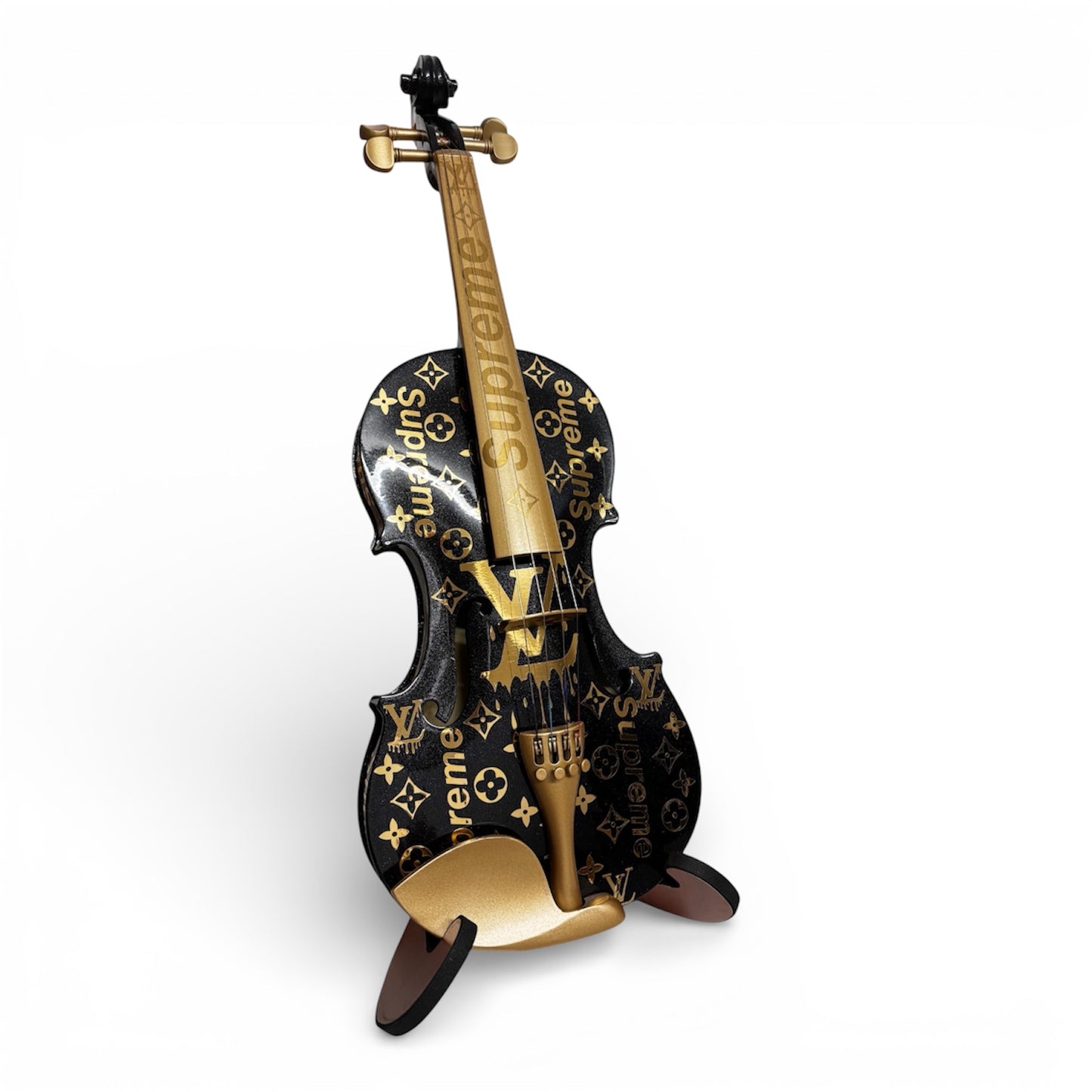 Violine schwarz in LV Design